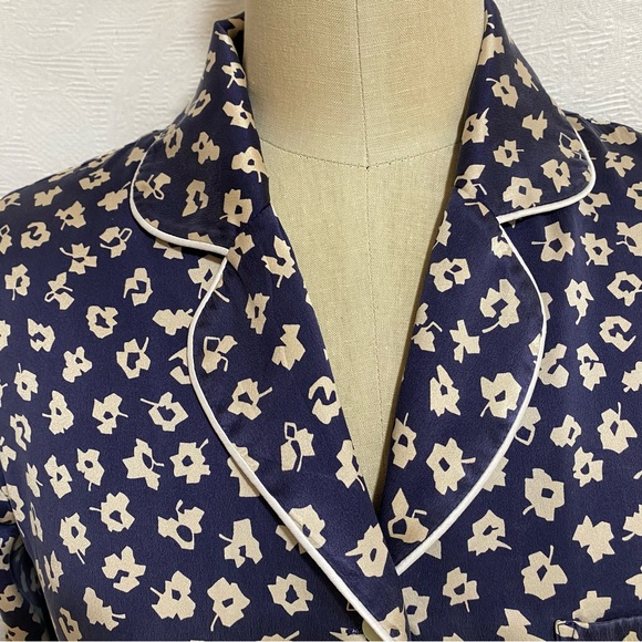 Olivia Von Halle XS silk print pj set - Picture 2 of 14